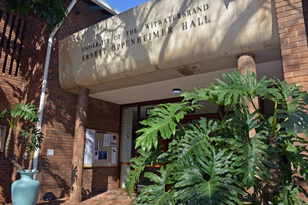 Entrance of Ernest Oppenheimer Hall of residence